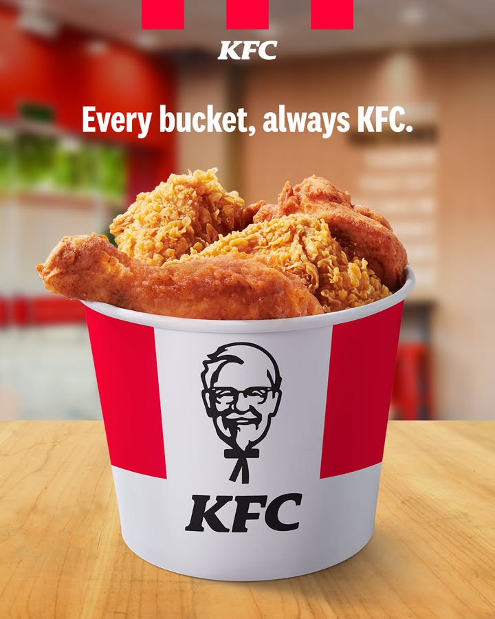 Bucket Always KFC. Order now at kfc.com.ph or via KFC PH app