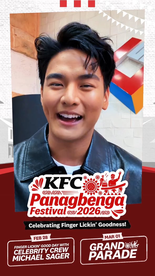 Michael Sager is pulling up for Panagbenga Baguio, dont miss this Feb 28 Finger Lickin Good Day with Cel...