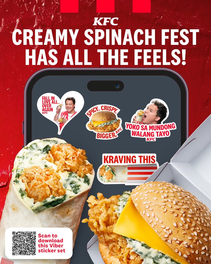 Kravings sliding into your DMs real quick Download the KFC Creamy Spinach Fest Viber sticker set and use it to send all you...