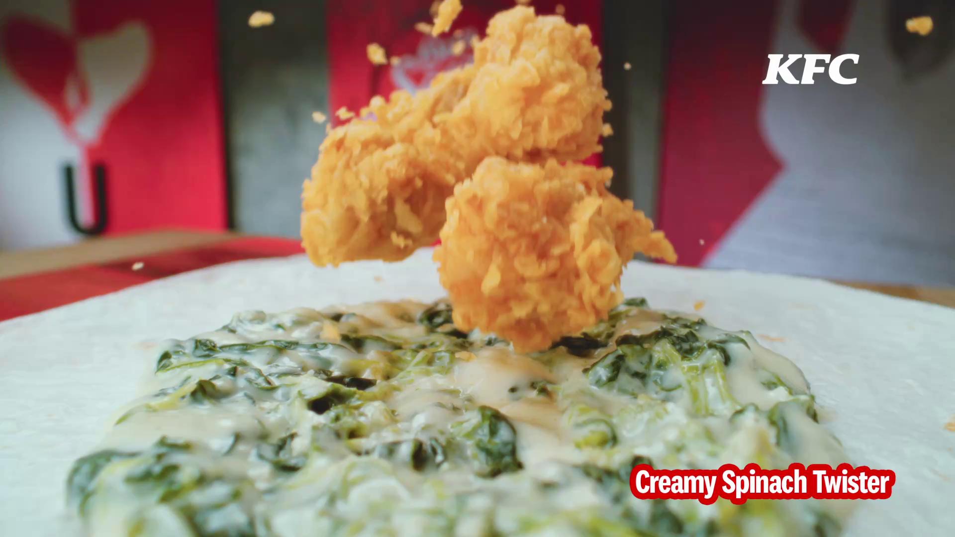 Oh, di ba Ang real chicken na ito, nakaka Finger Lickin Good The KFC Creamy Spinach Fest is back