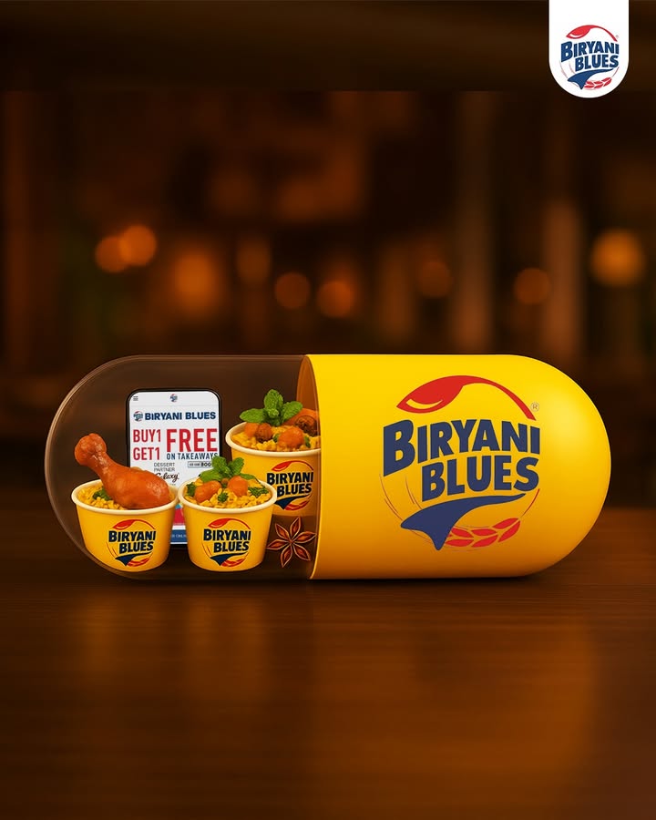 Your Daily Dose of Dum An energy capsule that tastes like heaven Only biryani effects happiness, satisfac...