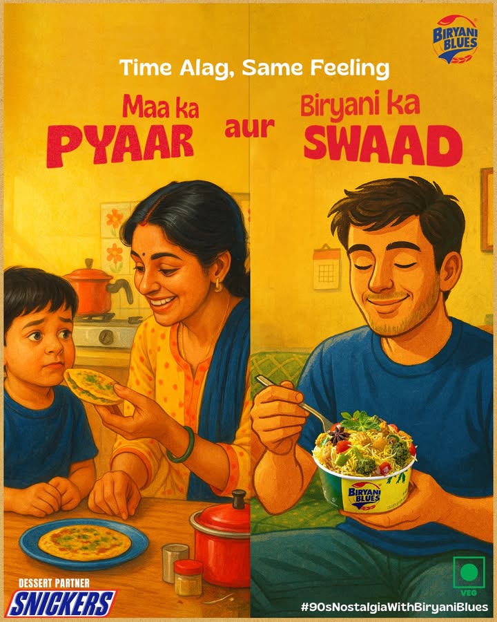 Aapne kya dekha Maa ka Pyaar OR Biryani ke Flavours Dessert Partner Snickers India 90sNostalgiaWithBiryaniBlues BiryaniBlues DesiThrowback FlavourFlashback 90sKidsOnly biryani biryanilove biryanilovers biryaniblues biryanibliss foreverl... Aapne kya dekha Maa ka Pyaar OR Biryani ke Flavours Dessert Partner Snickers India 90sNostalgiaWithBiryaniBlues Bir...