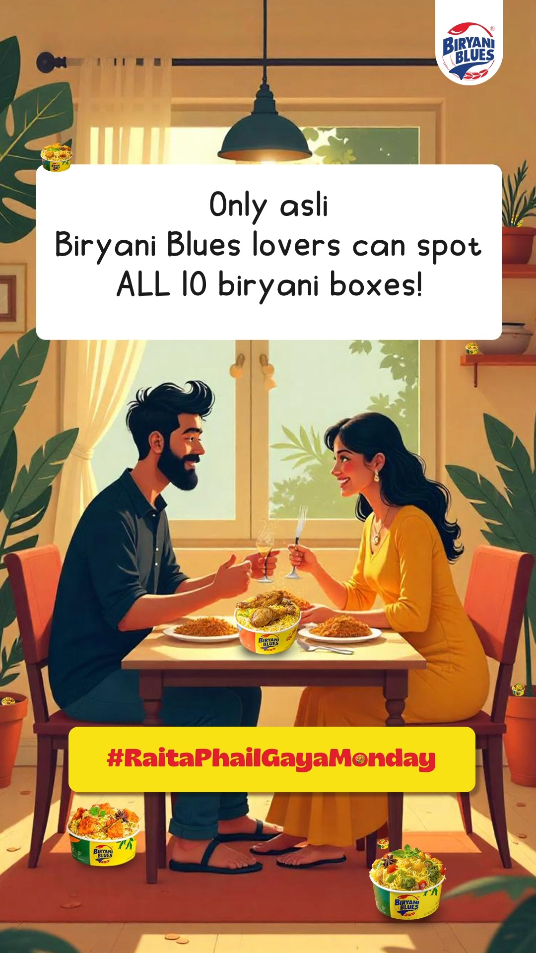 Got Biryani Vision Weve hidden 10 biryani boxes in this image can you spot them all BiryaniBlues DelhiNCR FindT...