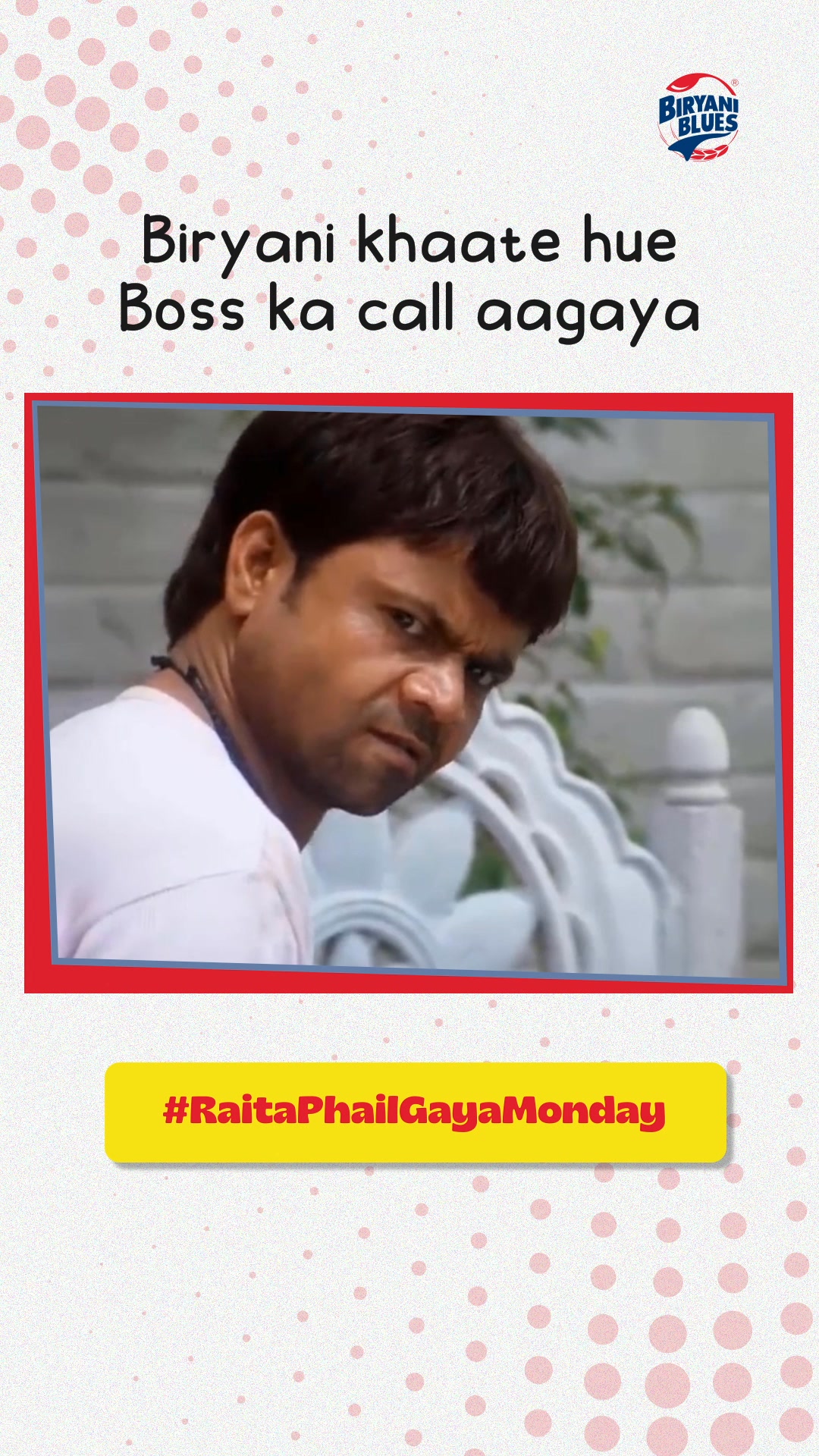 Boss ko bhi pata hona chahiye, Biryani time is TOP priority BiryaniBlues biryani biryanilove BiryaniLovers LoveForBi...