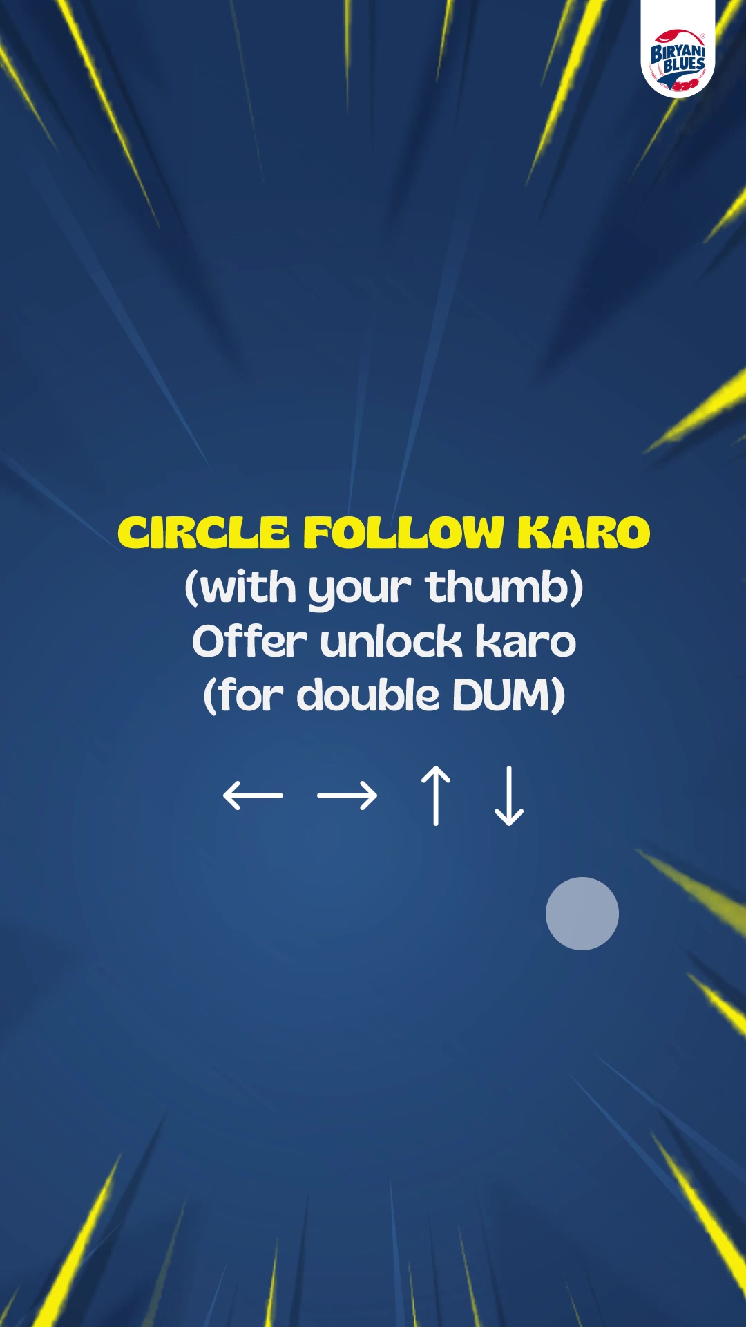 Ek Biryani Blues order mein 2 plate ki khushi only on Tuesdays with code TUEBOGO