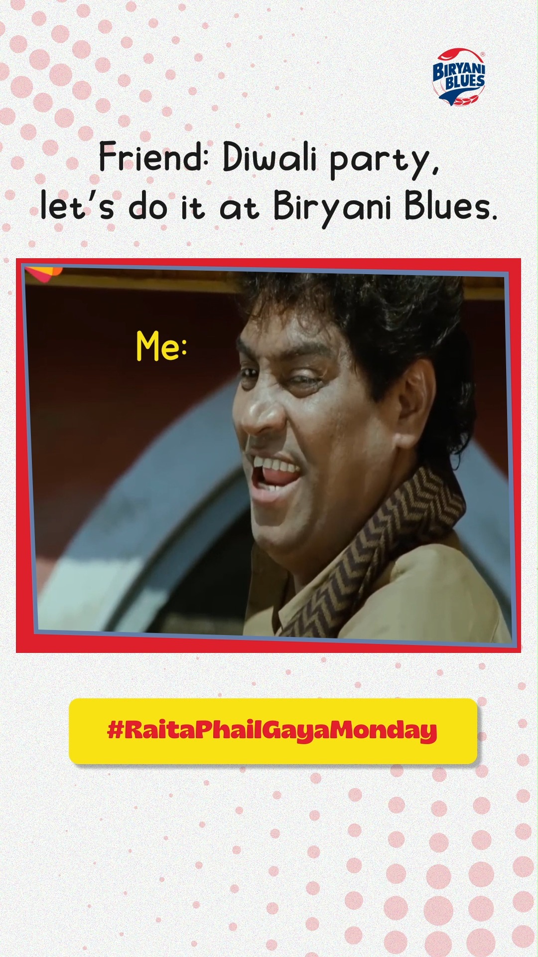 Baat Diwali party ki ho to, Biryani Blues jana to banta hai . . 