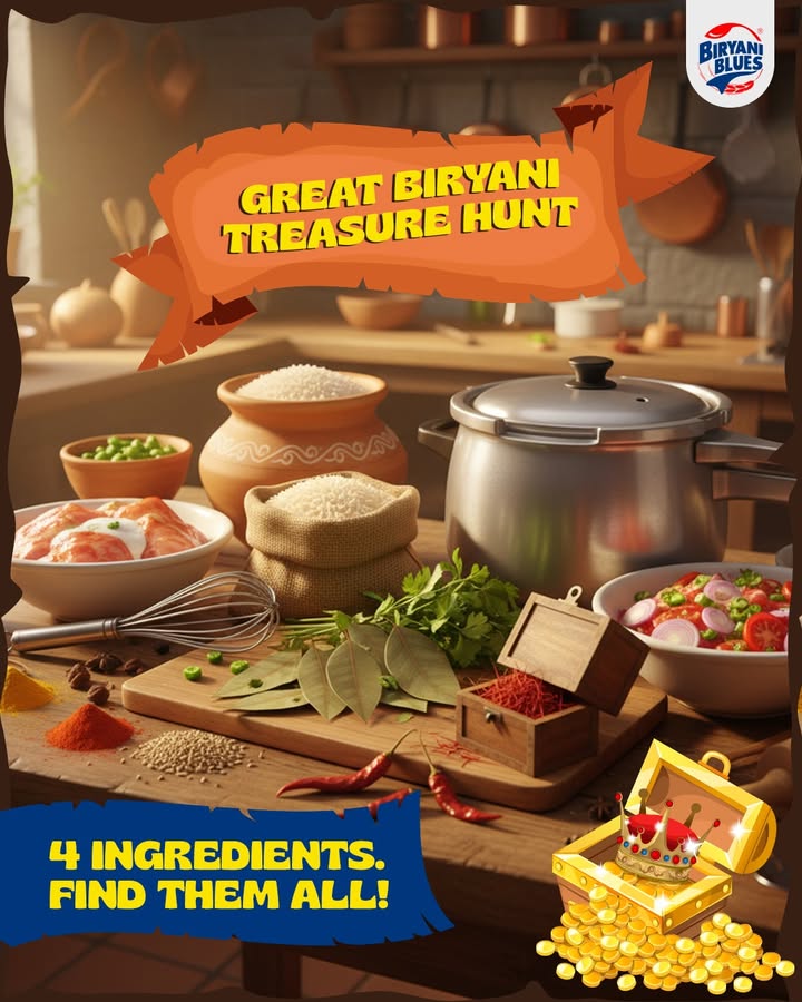 Can you find the hidden masala Swipe through and spot the biryani ingredients