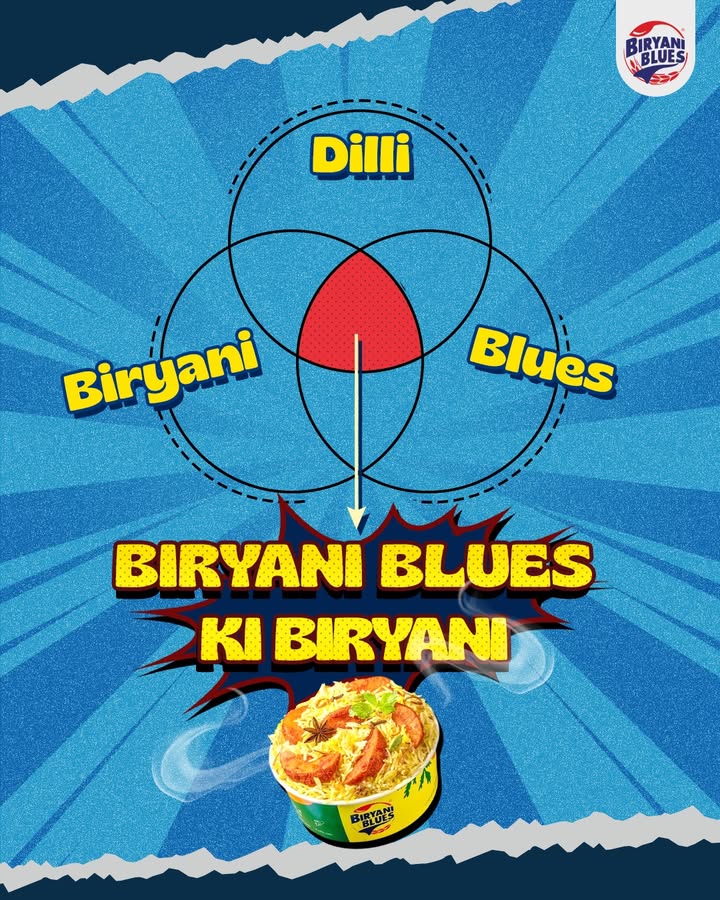 Dilli Biryani Blues ka equation sirf ek result deta hai. Pure happiness. . 