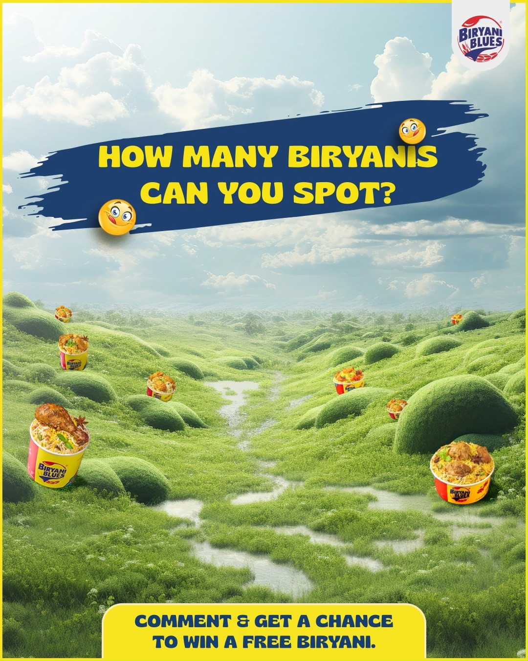 Kitni biryani dikhi Count karo, comment karo Free biryani jeetne ka scene ho sakta hai . . 