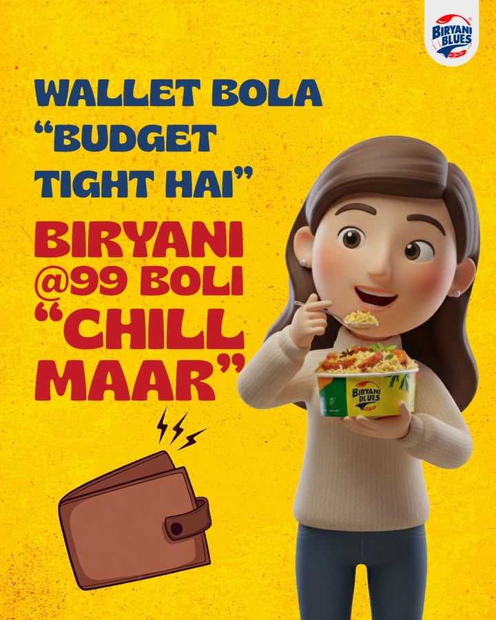 Biryani Blues 99 taste ka king, price ka badshah. Tap to order now https tr