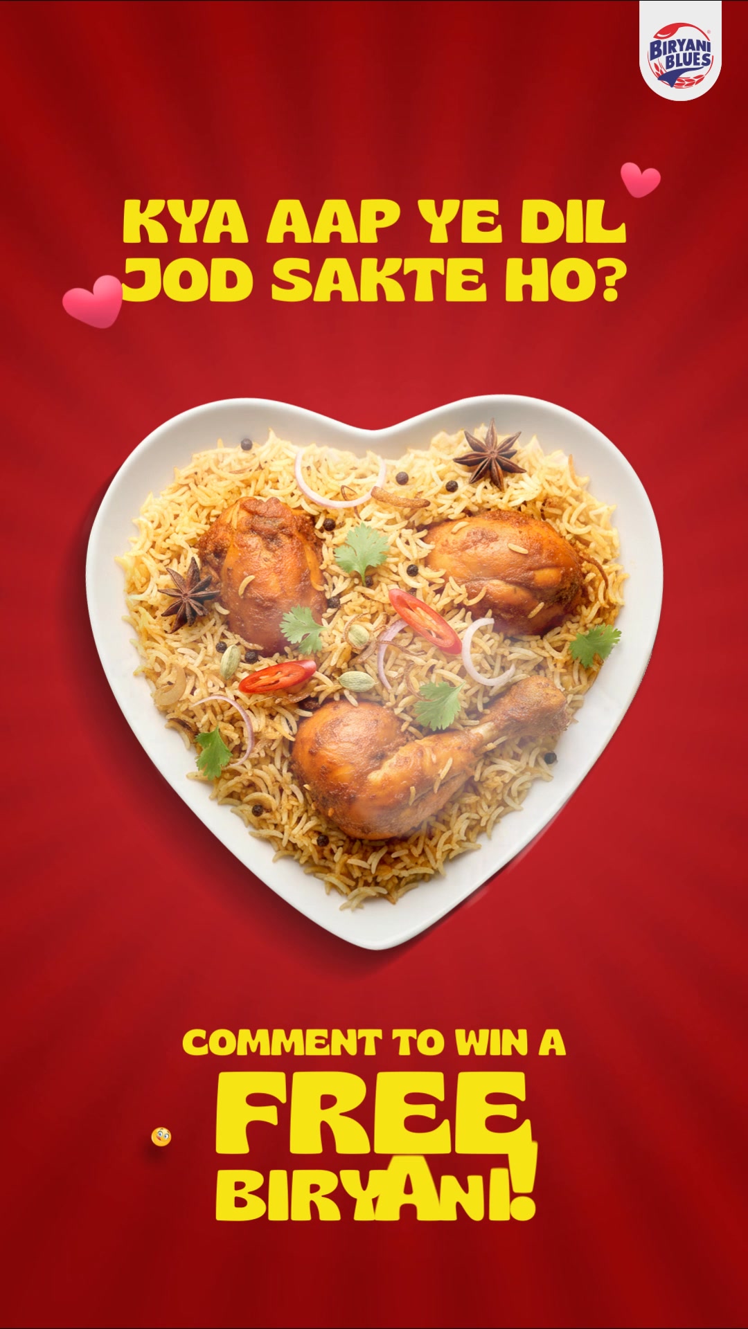 Kya aap ye dil jod sakte ho Comment karke batao why you deserve a Free Biryani, and we might just mend your heart a...