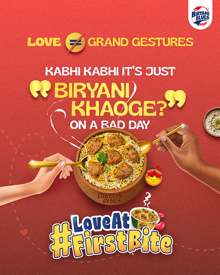 Expensive gifts are fine, but Biryani khaoge is a top tier emotion. No grand gestures needed, just extra salan