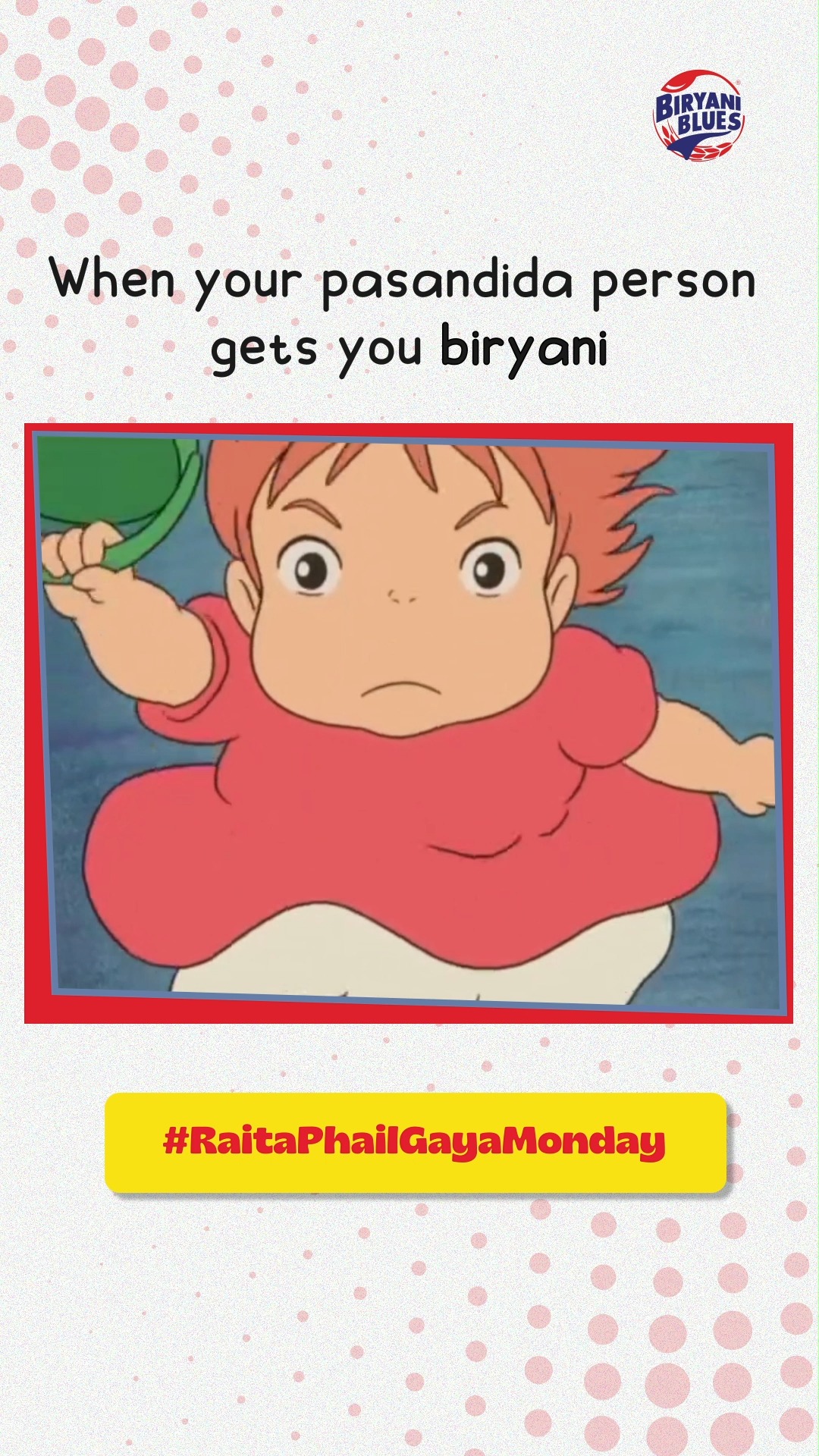 If they bring you Biryani without you asking, skip the Thank You and give them a Qubool Hai