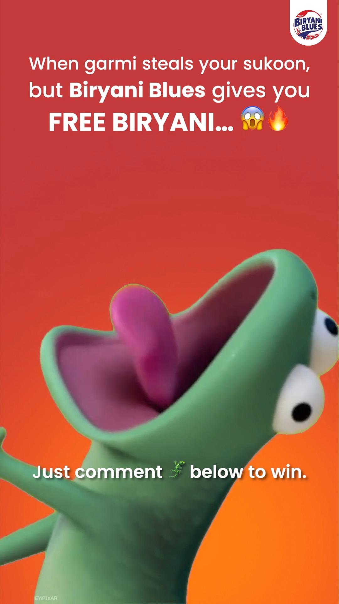 Us bro us. Garmi bhi lag rahi hai. Gussa bhi. Aur bhook bhi. Toh FREE biryani toh banti hai