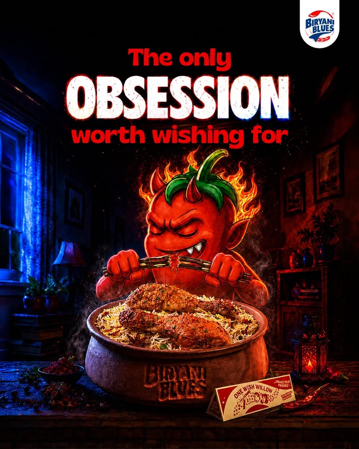 One wish. One obsession. Biryani. Obsession OneWishWillow MomentMarketing . . 