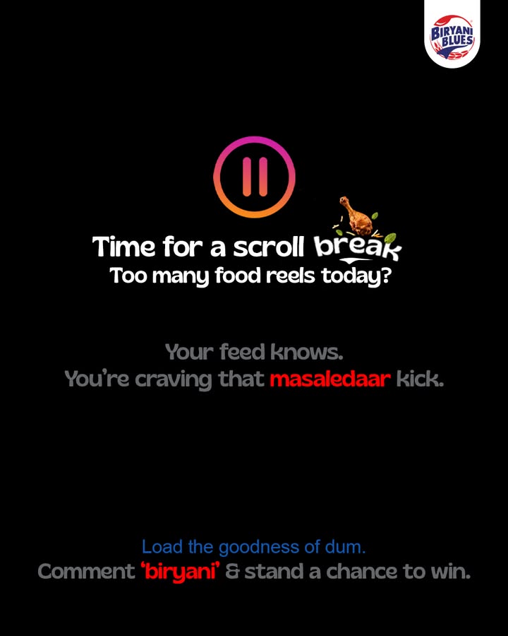 scroll karte karte thak gaye honge lijiye, biryani kha lijiye Comments mein biryani likho aur free biryani jeetne...