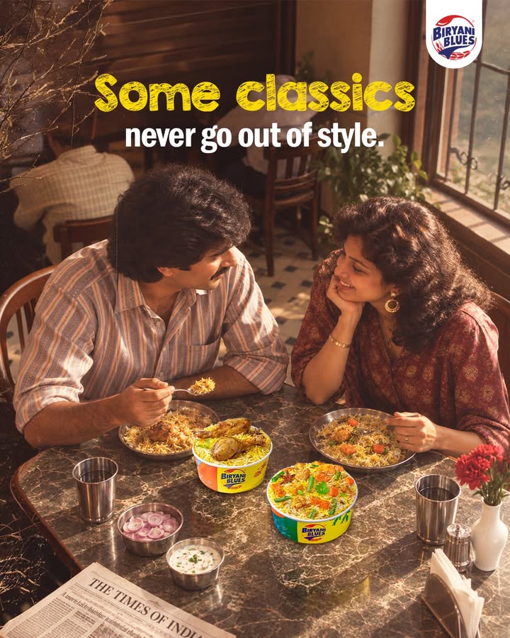 The 80s called. They want their dinner date back. Were keeping the biryani . . 
