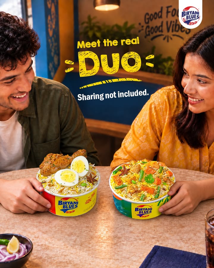 Two biryanis. Two people. Zero sharing. Some duos just work better this way. . . 