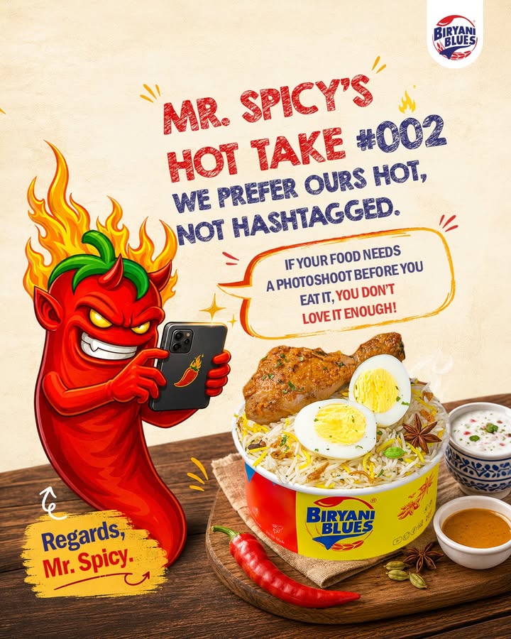 Food first or photo first Mr. Spicy has made his choice. Now its your turn. . . 