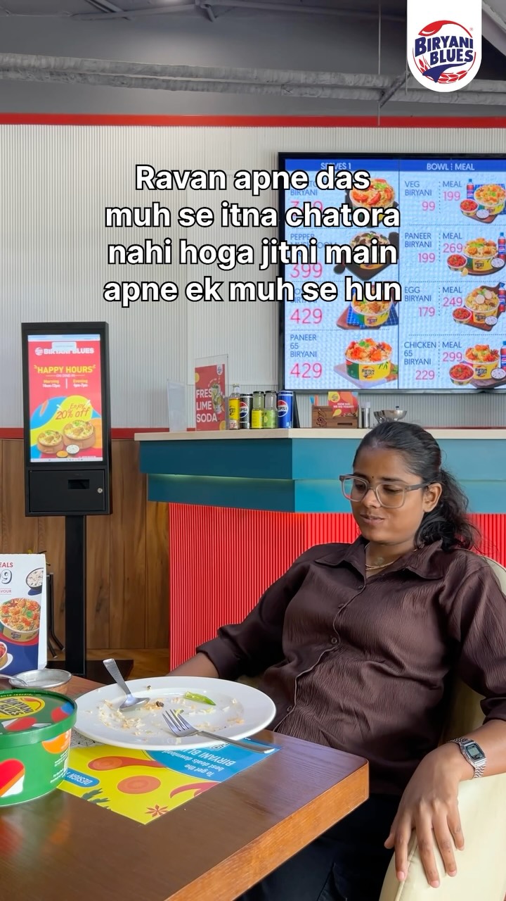 10 muh milke bhi meri bhookh ka muqabla nahi kar sakte. . . biryaniblues ravan fyp trending viral