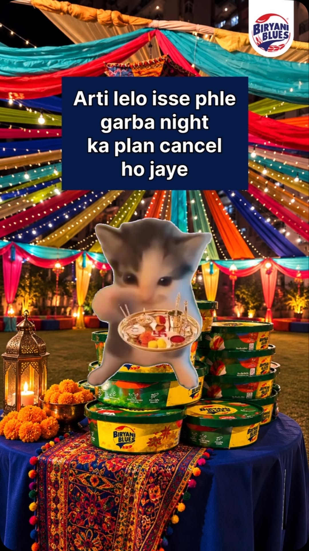 What are your plans for Garba Night . Comment below . biryaniblues garbanight dandiya fyp viral
