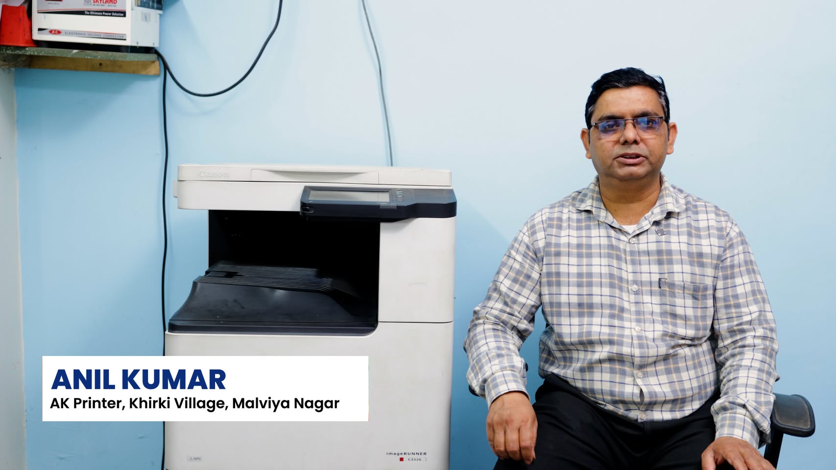 From 0 to 500 prints a day, Anil Kumars business in Delhi thrives with the imageRUNNER C3326 Exceptional print quality, eff...