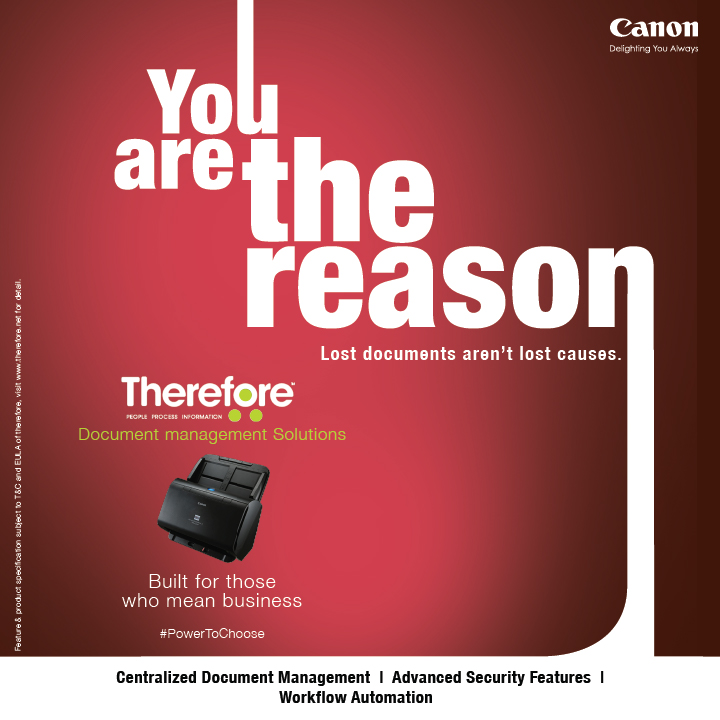 Ever lost an important document at the worst possible moment With Therefore Document Management Solutions by Canon, lost documents are a thing of the past Our advanced security features and workflow automation ensure your documents are always at you... Ever lost an important document at the worst possible moment With Therefore Document Management Solutions by Canon, lost...