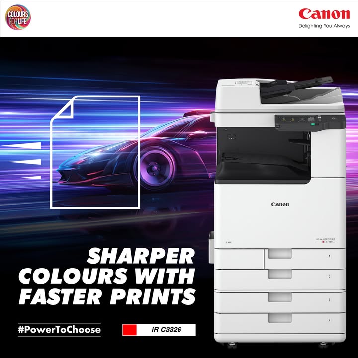 Get sharp, fast prints with the imageRUNNER C3326 Enquire Now https cloud.connect.canon.co.in power to choose BusinessCanBeSimple CANwithCanon CanonIndia DelightingYouAlways MultifunctionalDevices ColourMFD iRC3326 imageRunner Get sharp, fast prints with the imageRUNNER C3326 Enquire Now https cloud.connect.canon.co