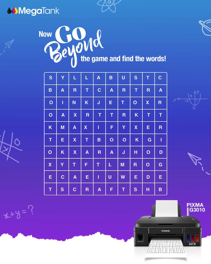 Who says school can t be fun How many words can you spot Drop your answers in the comments below GoBeyond CanonMegaTa...
