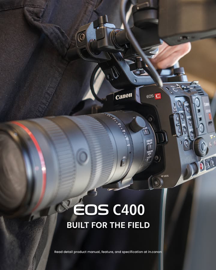 Compact but Big on Performance Meet your latest production powerhouse the EOS C400 From solo content creators to full scale cinematic crews, the Canon EOS C400 is built to adapt to your creative vision Compact but Big on Performance Meet your latest production powerhouse the EOS C400 From solo content creators...