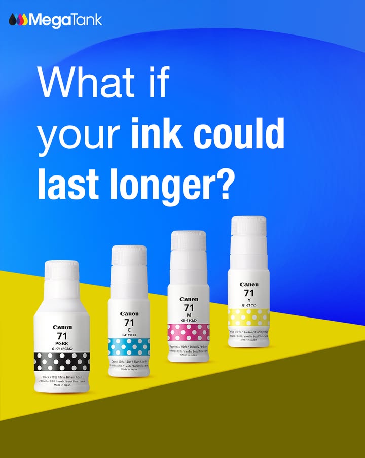 Big yield, low hassle. Print longer with the PIXMA G3770s Economy Mode. CanonMegaTankPrinters InkTankPrinters Printer CanonIndia CANwithCanon DelightingYouAlways CanonPIXMAPrinters Big yield, low hassle. Print longer with the PIXMA G3770s Economy Mode