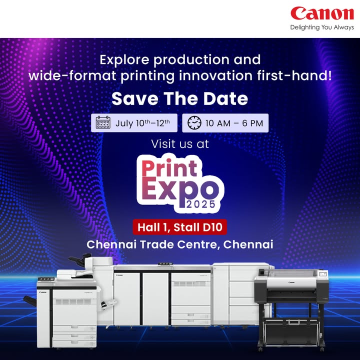 Get ready to experience Canons latest production and wide format printing innovations first hand Join us at Print Expo 2025...