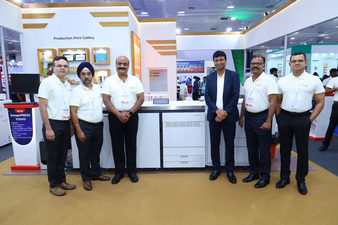 Canon India is proud to unveil the upgraded imagePRESS V1000 with an all new Vacuum Paper Feeding Deck at Print Expo Chennai...