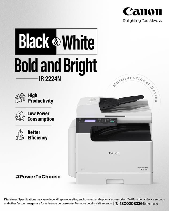 With the imageRUNNER 2224N, your prints pop with precision, power, and personality. Enquire Now https cloud.connect