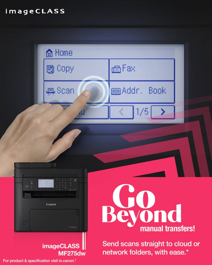 Still stuck doing the scanner shuffle Tap, scan, send its that simple with imageCLASS MF275dw