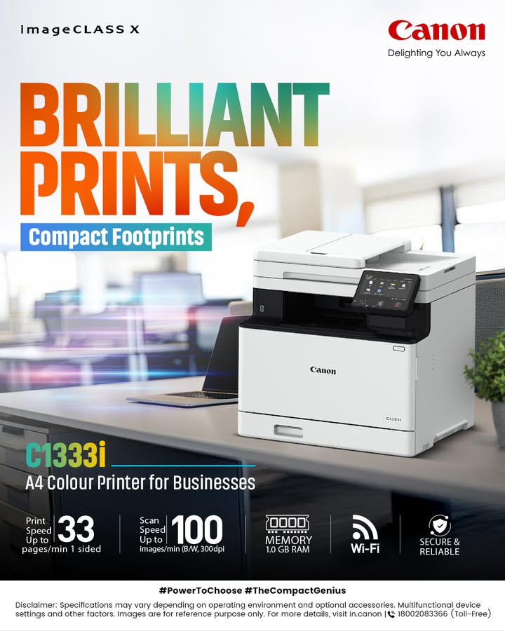 Compact. Brilliant. Reliable. The C1333i. Enquire Now https cloud.connect.canon.co