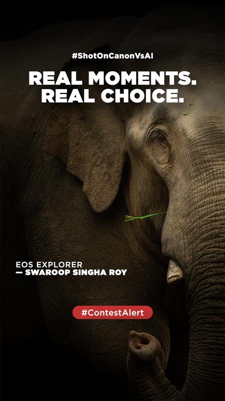 This World Photography Day, EOS Explorer Swaroop Singha Roy reveals why Canon sees beyond AI capturing instinct, emotion...