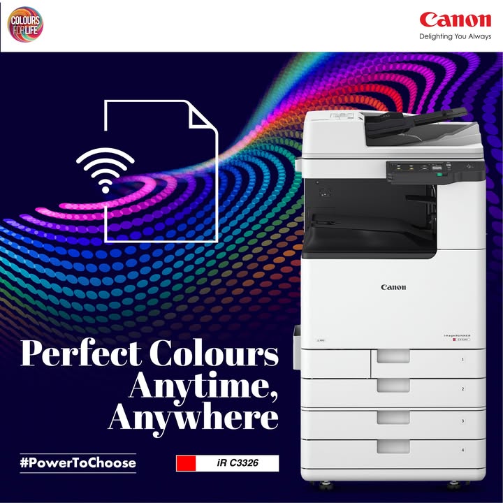 Vivid Colours, Seamless Connectivity imageRUNNER C3326 with Wi Fi for effortless printing. Enquire Now https cloud