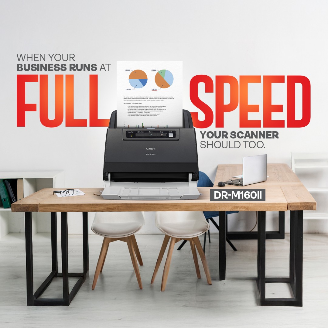 Fast. Reliable. Precise. Scan smarter with Canon DR M160II Enquire Now https cloud.connect.canon.co