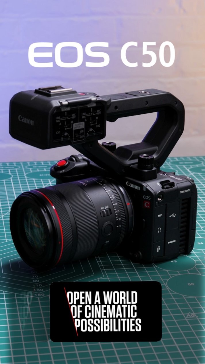 Open a world of cinematic possibilities with the new cinema camera EOS C50