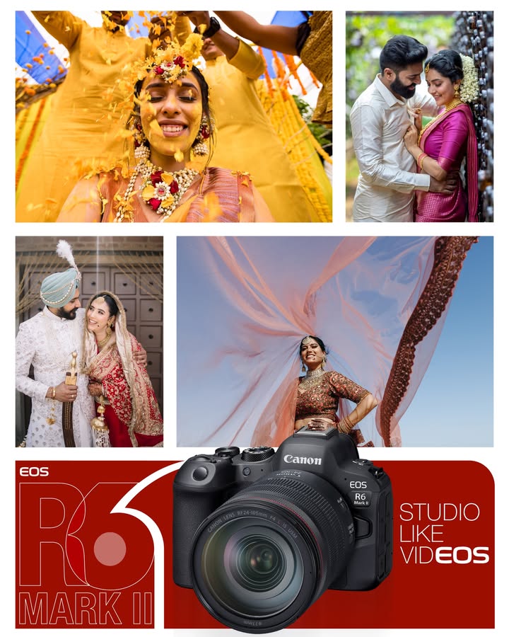 Studio Like VidEOS, Crafted for Every Wedding Frame Capture every beautiful moment with the EOS R6 Mark II