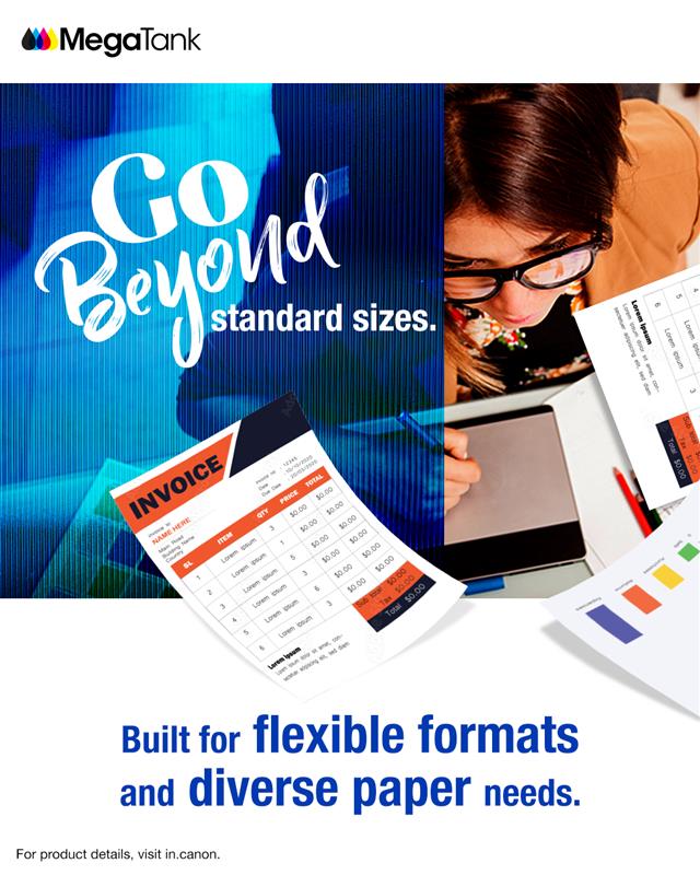 From postcards to legal sheets, envelopes to custom sizes, MAXIFY GX2070 adapts to every office need, big or small