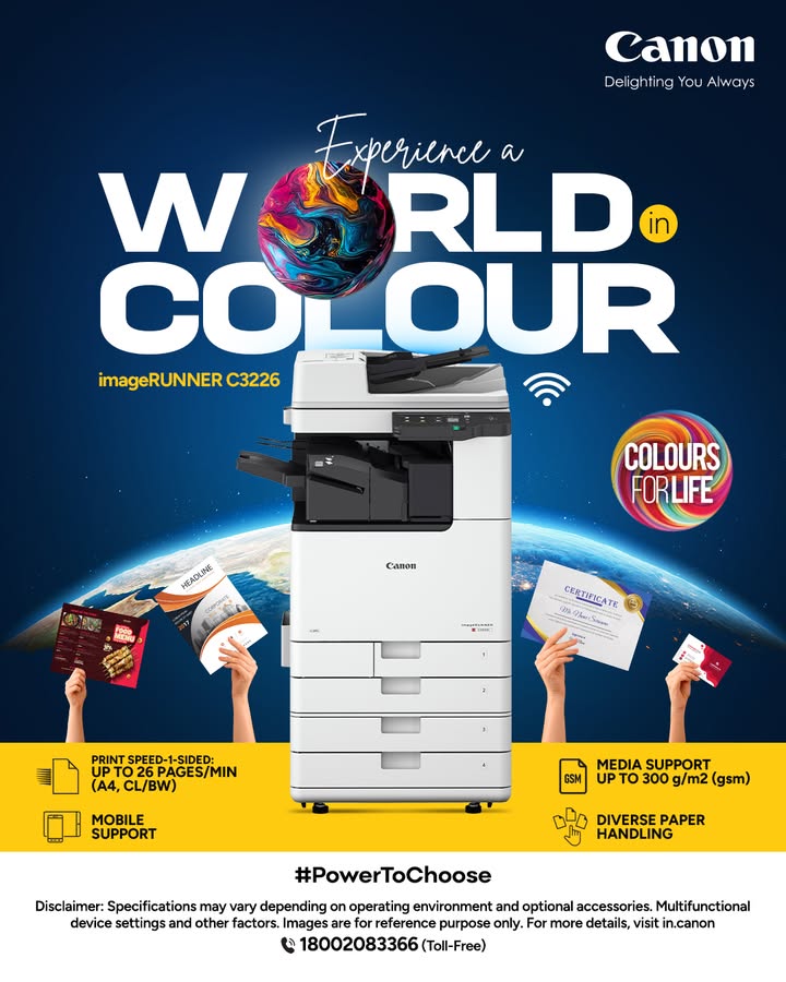Experience a World in Colour with the imageRUNNER C3326 Enquire Now https cloud.connect.canon.co