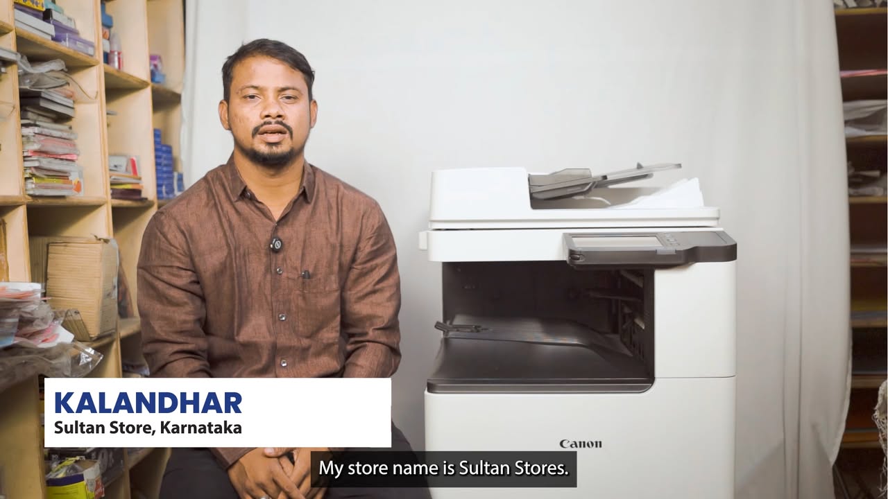Kalandhar from Sultan Stores, Davanagere, Karnataka, prints everything from visiting cards to wedding invitations with the C...