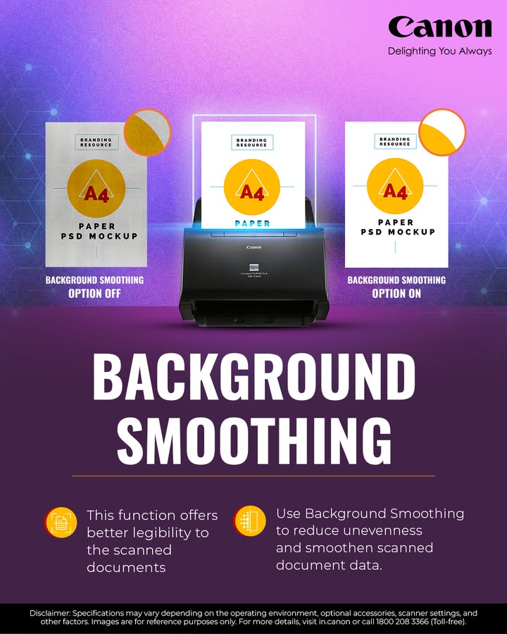Canon Document Scanners Smooth Scans, Sharp Results Enquire Now https cloud.connect.canon.co.in imageformula BusinessCanBeSimple CANwithCanon CanonIndia DelightingYouAlways DocumentScanner Canon Document Scanners Smooth Scans, Sharp Results Enquire Now https cloud.connect.canon.co