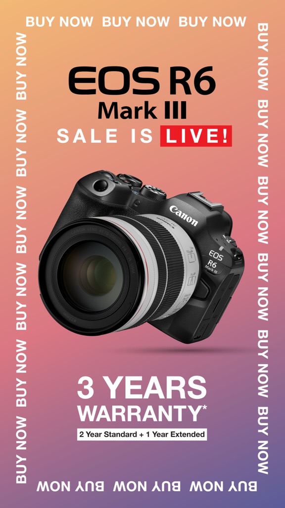 The EOS R6 Mark III is officially available for purchase