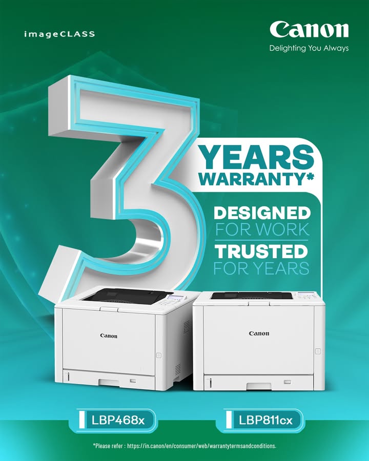 Big News Weve enhanced our warranty coverage on select Canon Laser Printers, giving you extra peace of mind and worry free ...