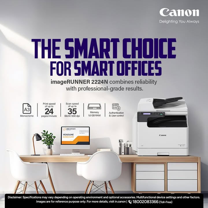 Where Smart Meets Efficient iR 2224N Enquire Now https cloud.connect.canon.co