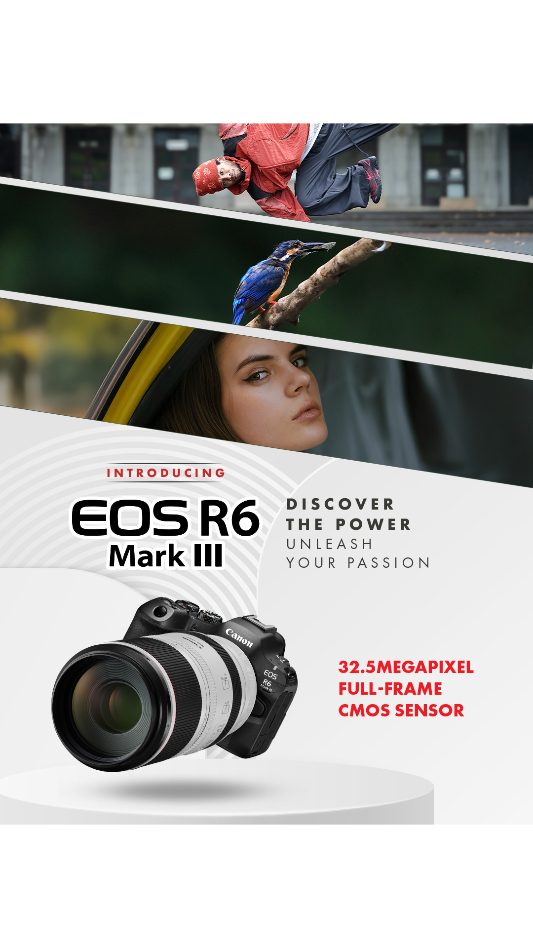 EOS R6 Mark III 32.5MP full frame CMOS sensor Its 32