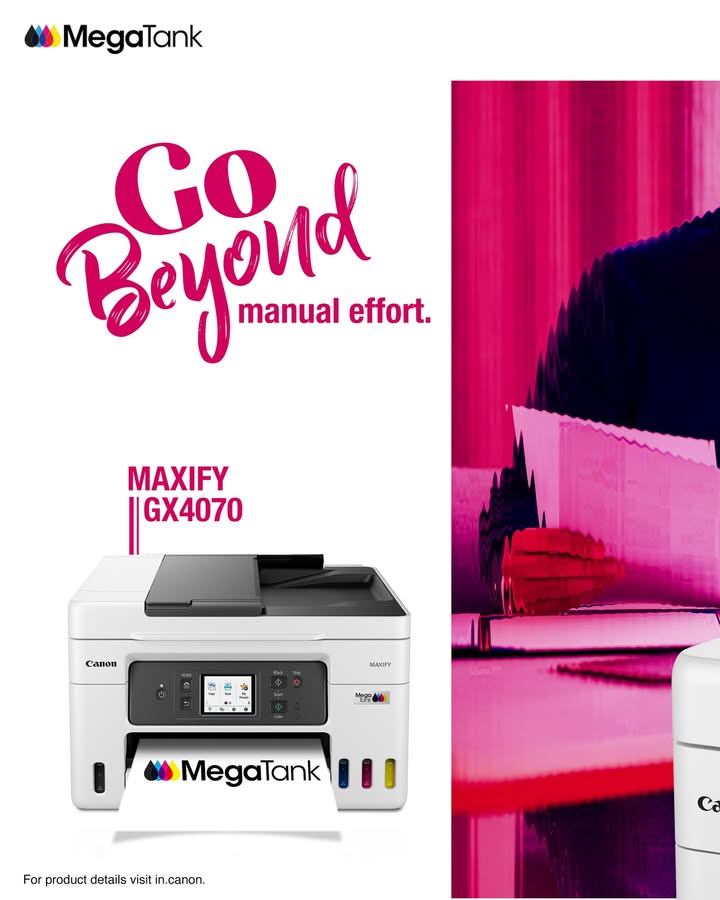 Simplify everyday printing with MAXIFY GX4070, thats automatic, efficient, and designed to scan and copy with speed and ease...